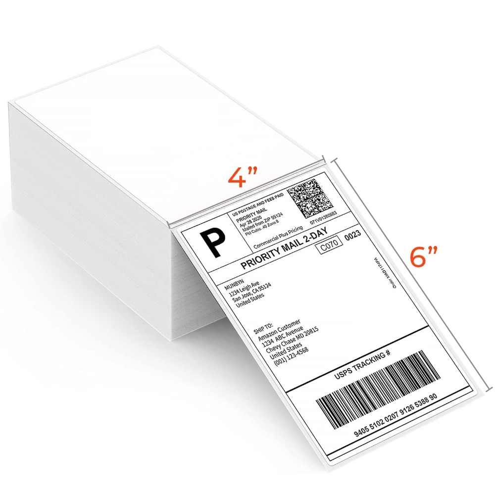 4×6 Cuộn nhãn nhiệt trực tiếp