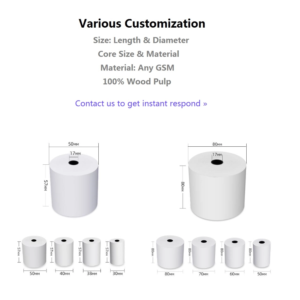 80Bán buôn cuộn nhiệt máy tính tiền mm